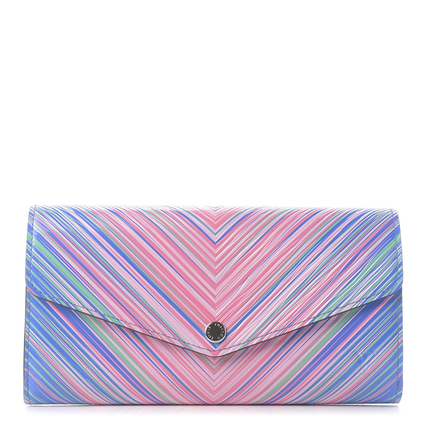 Epi Tropical Sarah Wallet Blue Rose