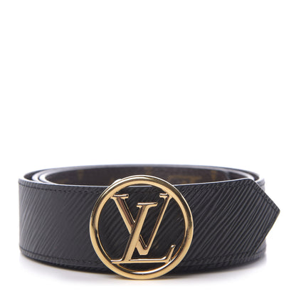 Louis Vuitton Monogram Epi 35mm LV Circle Reversible Belt 80 32 Black 1 of 5