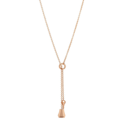 Hermes 18K Rose Gold PM Kelly Clochette Necklace 1 of 5