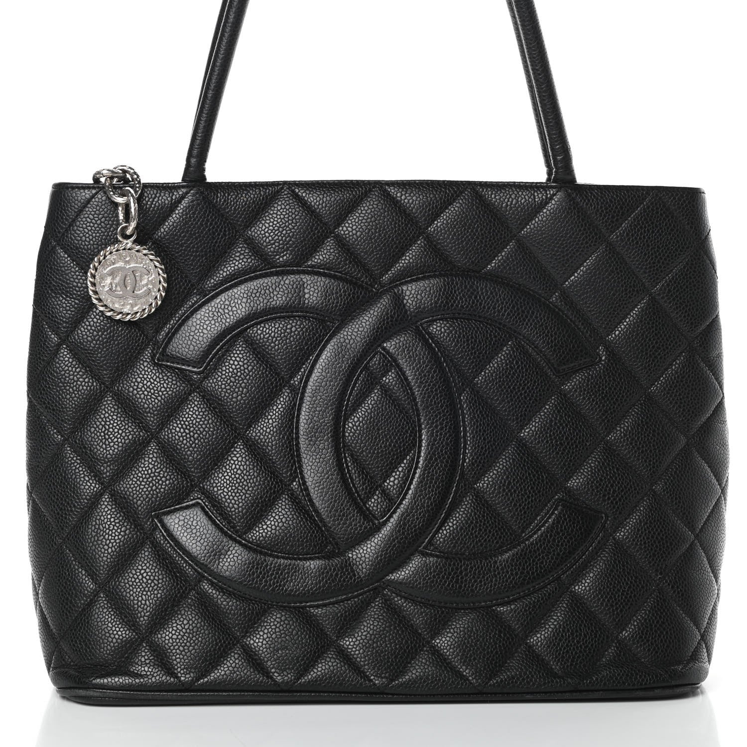 Chanel Caviar Quilted Medallion Tote Black 8 of 15