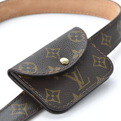 Louis Vuitton Monogram Ceinture Pochette Solo Belt 85 34 3 of 10