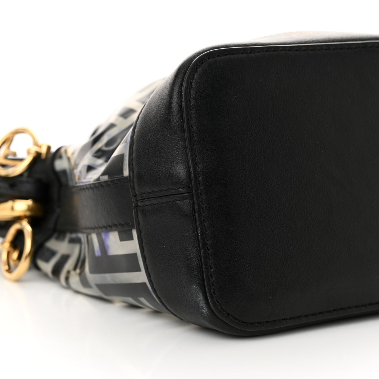 TPU FF Vitello Grace F is Fendi Mini Mon Tresor Bucket Bag Black