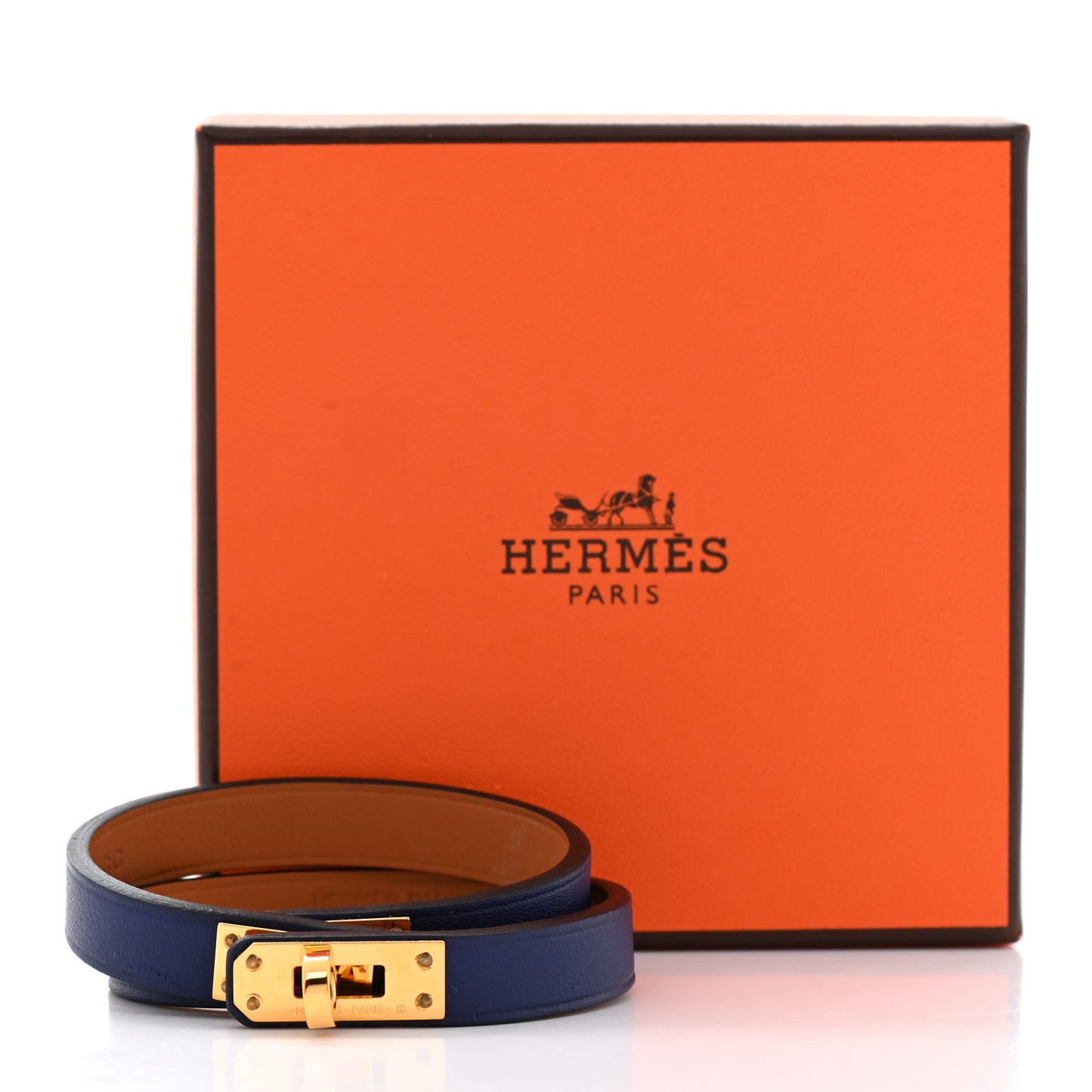 Swift Kelly Double Tour Bracelet T1 Bleu Saphir