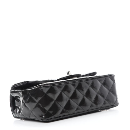 Chanel Striated Patent Quilted Mini Rectangular Flap Black 4 of 11