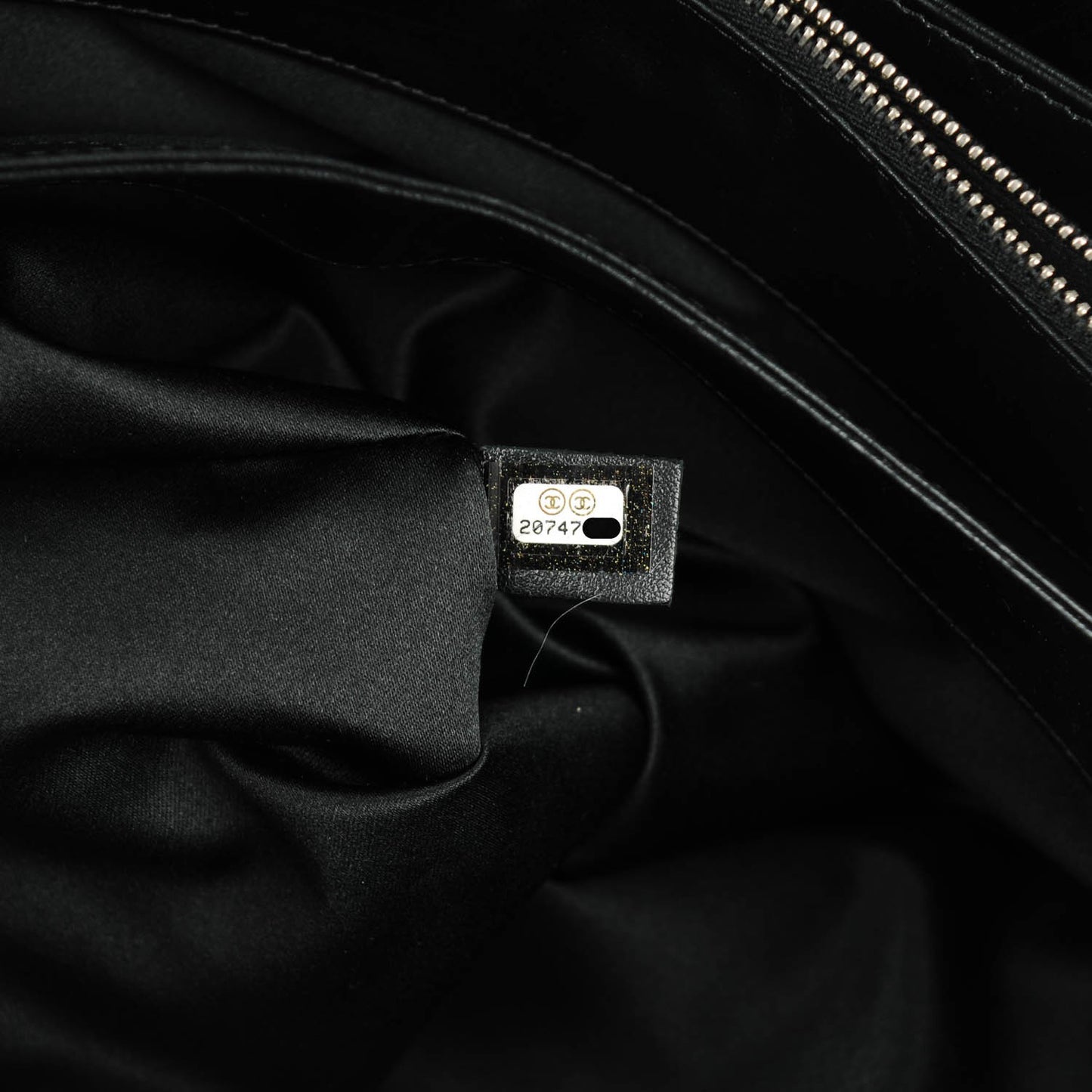 Lambskin Quilted By 3 Shopping Tote Black