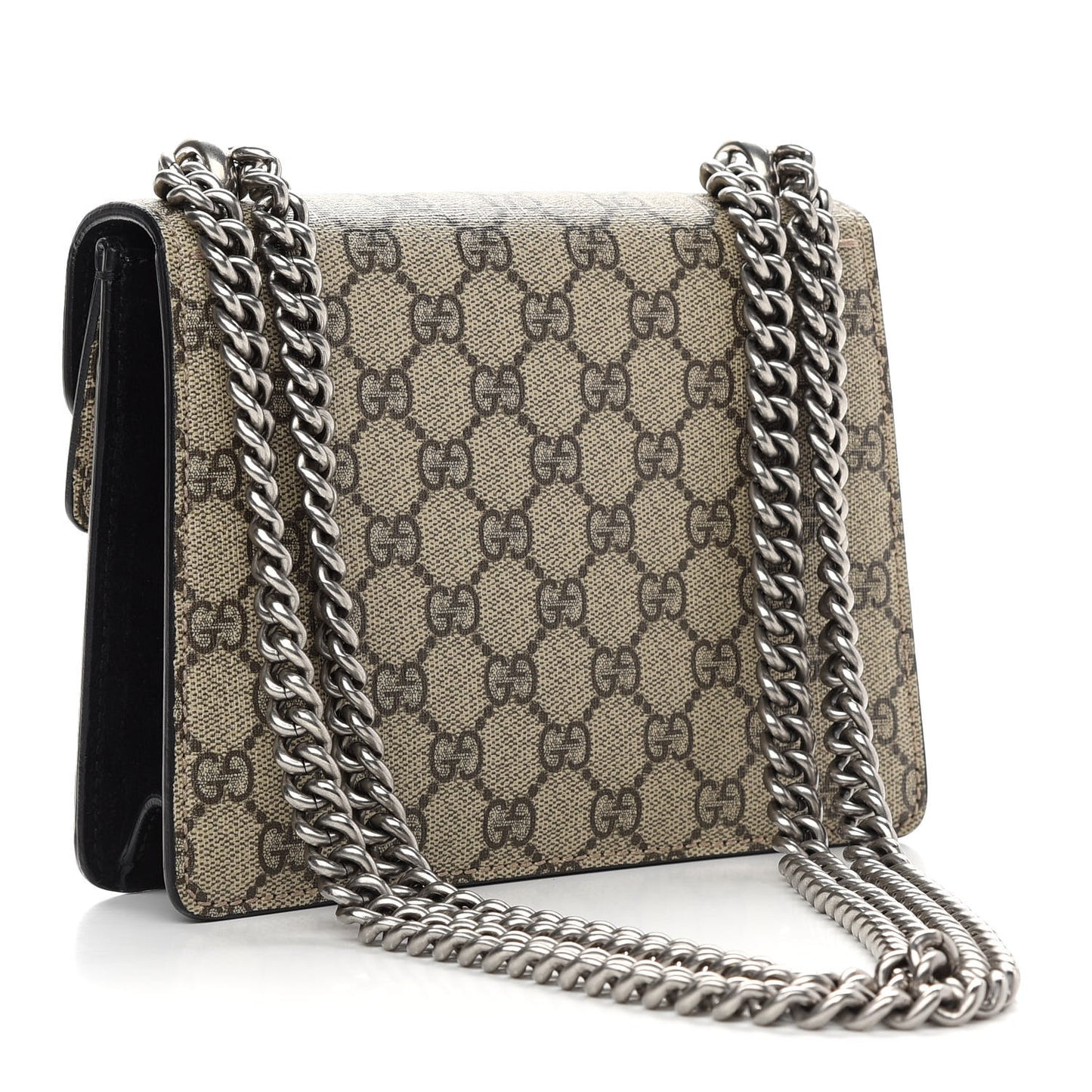 GG Supreme Monogram Mini Dionysus Shoulder Bag Black