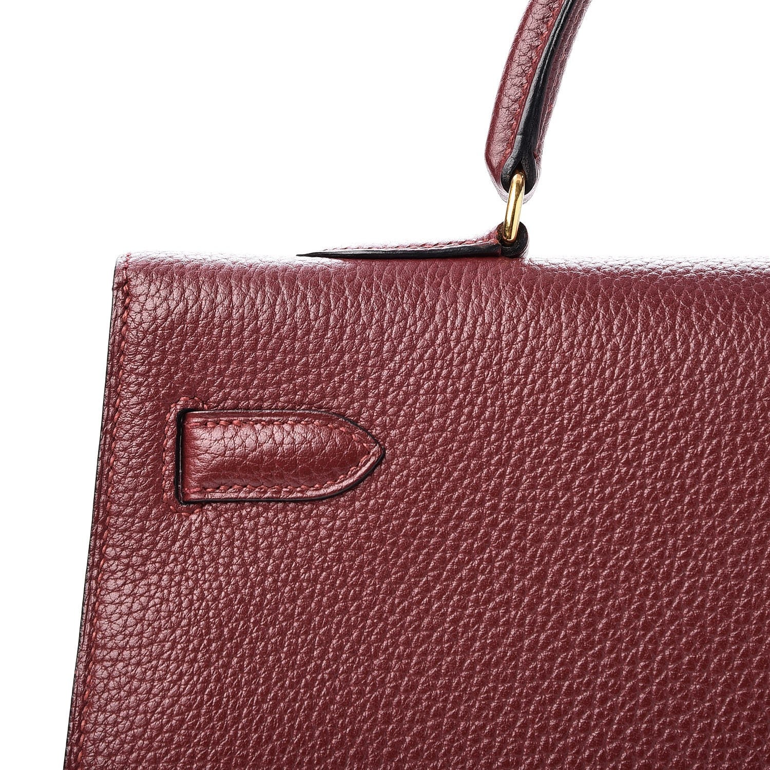 Hermes Fjord Kelly Sellier 35 Rouge H 33 of 36