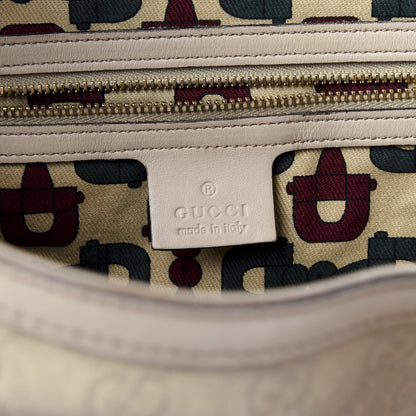 Gucci Guccissima Medium Peggy Bamboo Top Handle Bag Ivory 7 of 8