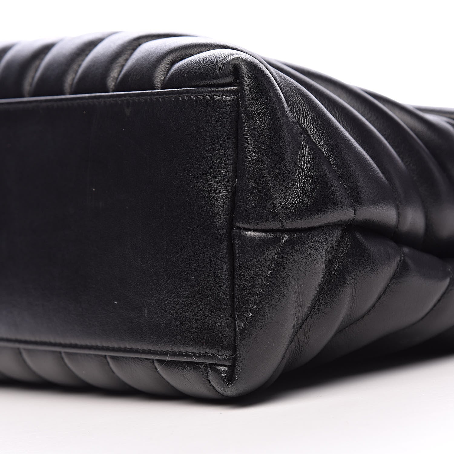 Saint Laurent Calfskin Y Quilted Monogram Medium Loulou Chain Satchel Black 14 of 16