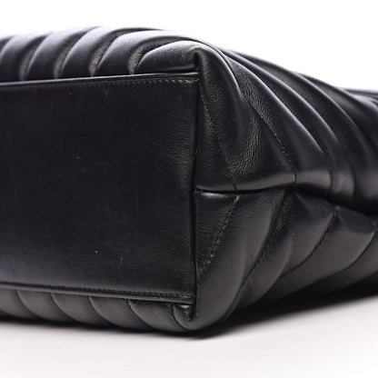Saint Laurent Calfskin Y Quilted Monogram Medium Loulou Chain Satchel Black 14 of 16