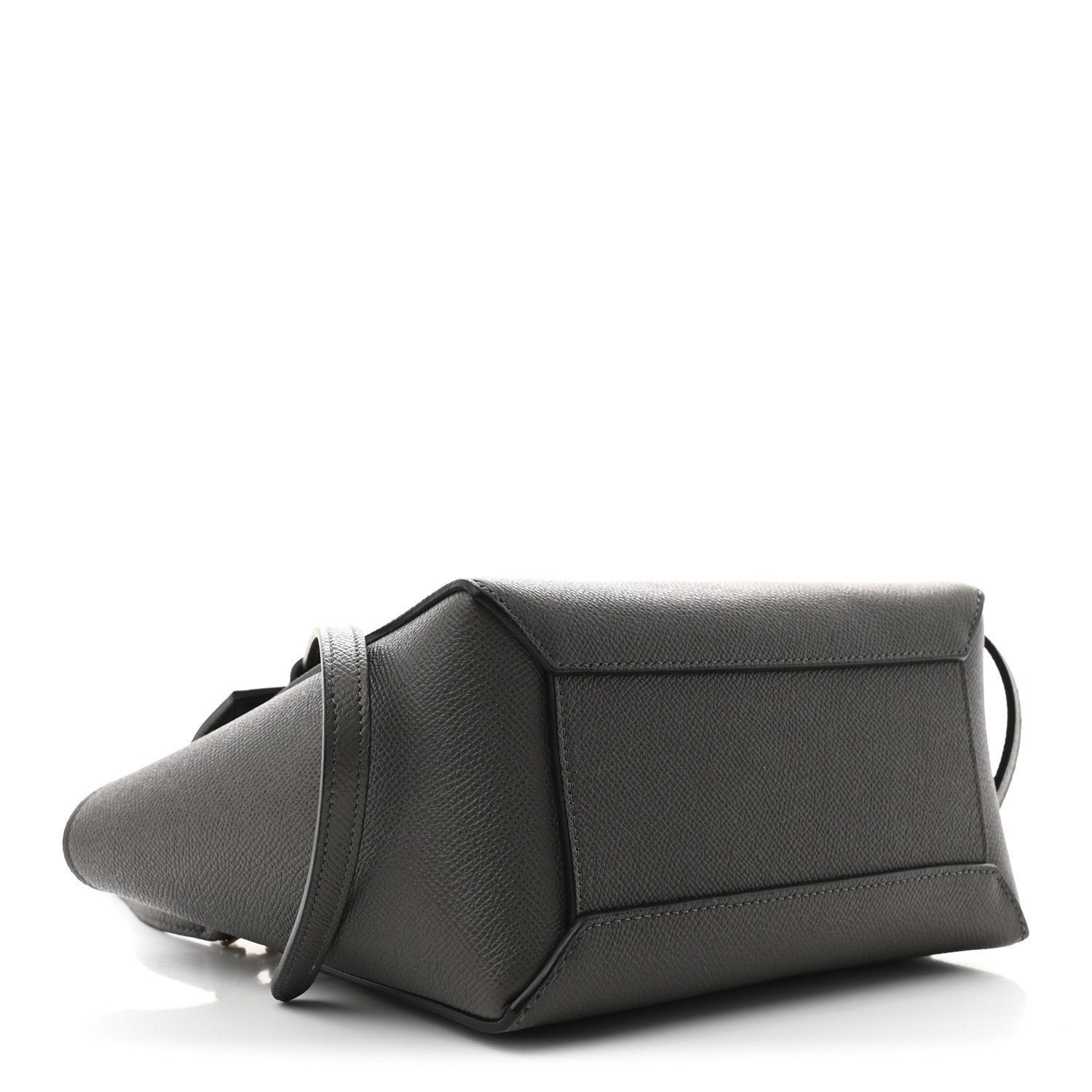Celine Grained Calfskin Nano Belt Bag Grey 3 of 9