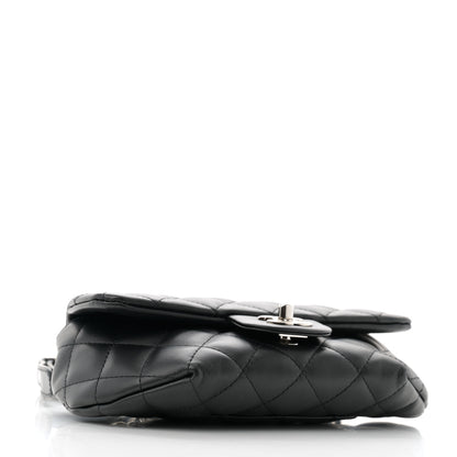 Chanel Calfskin Quilted CC Uniform Flap Belt Bag Black 4 of 11