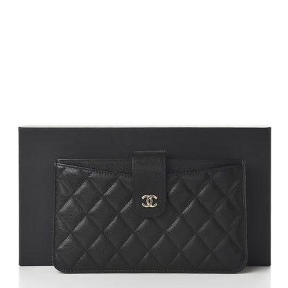 Chanel Caviar Quilted Classic Strap Pouch Black 12 of 12