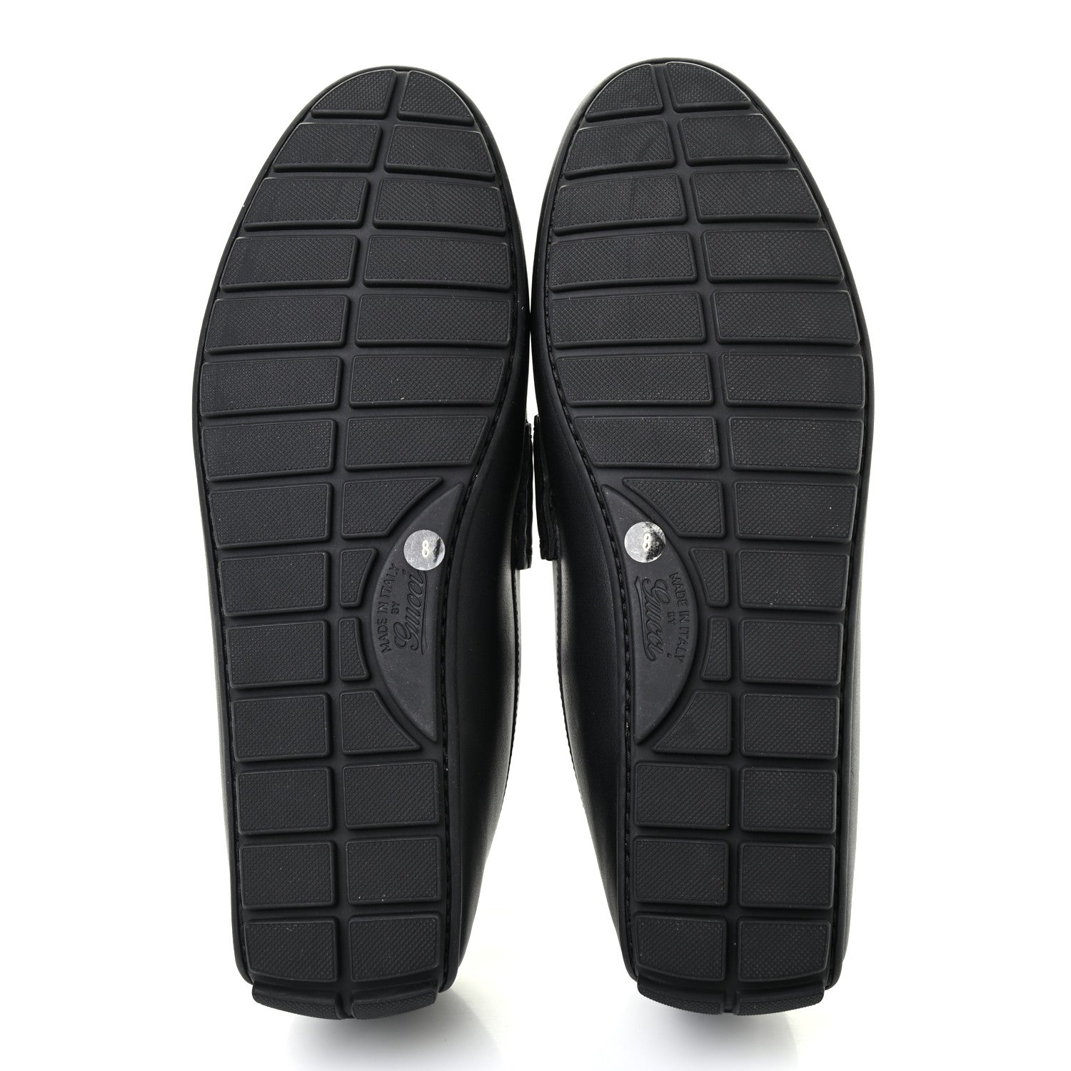Gucci Calfskin Miro Soft Microguccissima Mens Driver Loafers 8 Black 5 of 7
