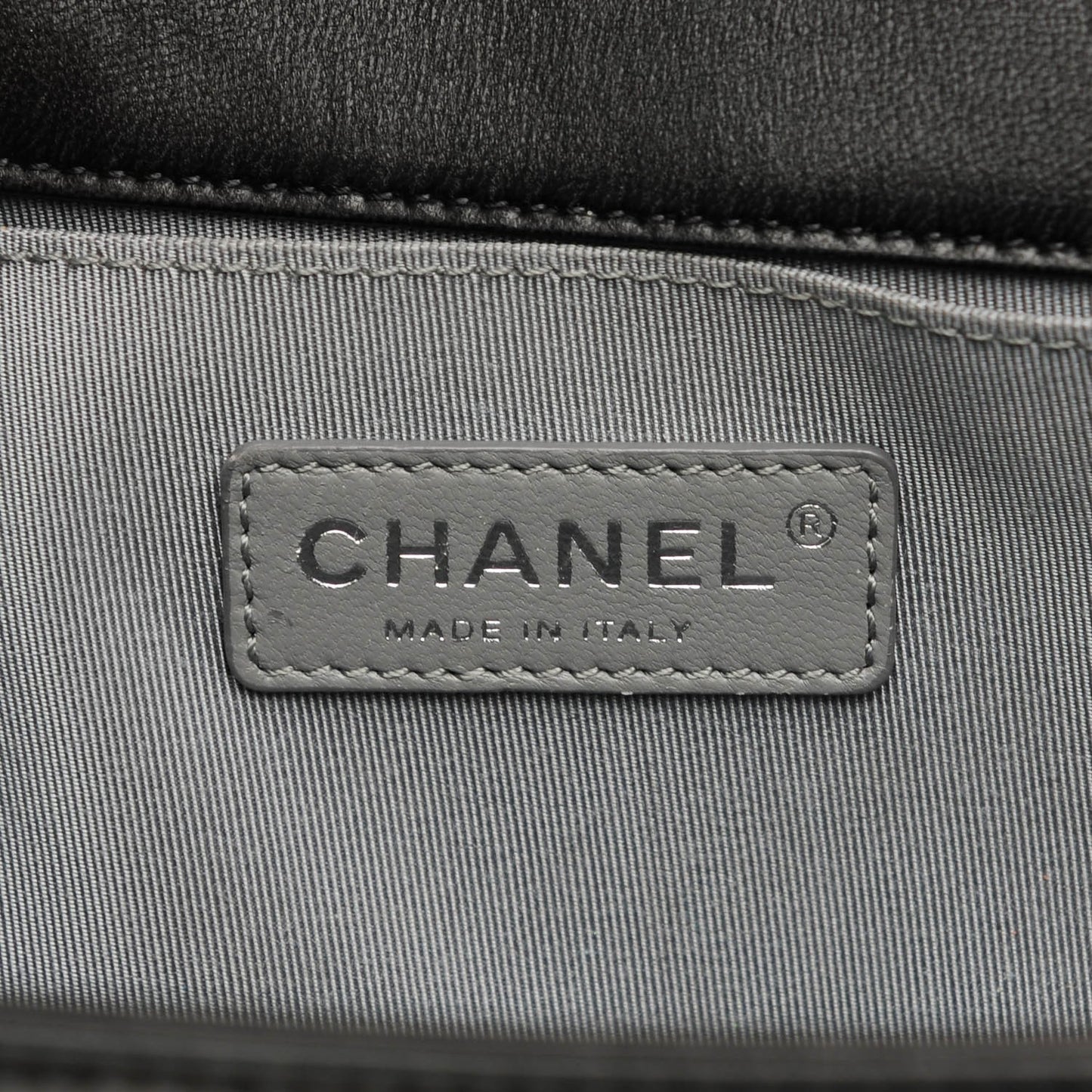 Lambskin Quilted Medium Boy Flap Black