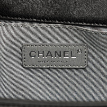 Chanel Lambskin Quilted Medium Boy Flap Black 6 of 7
