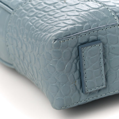 Givenchy Crocodile Embossed Briefcase Light Blue 8 of 9