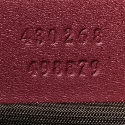 Gucci GG Supreme Monogram Blooms Large Cosmetic Case Beige Multicolor Dry Rose 7 of 9