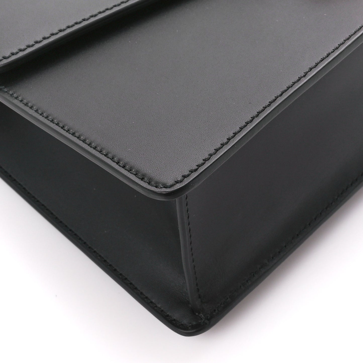 Calfskin Small Sylvie Shoulder Bag Black