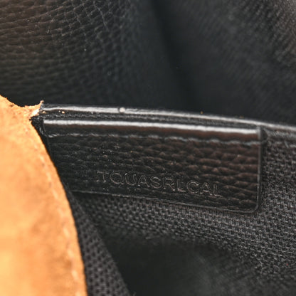 Burberry Derby Calfskin House Check Baby Macken Crossbody Bag Black 8 of 15