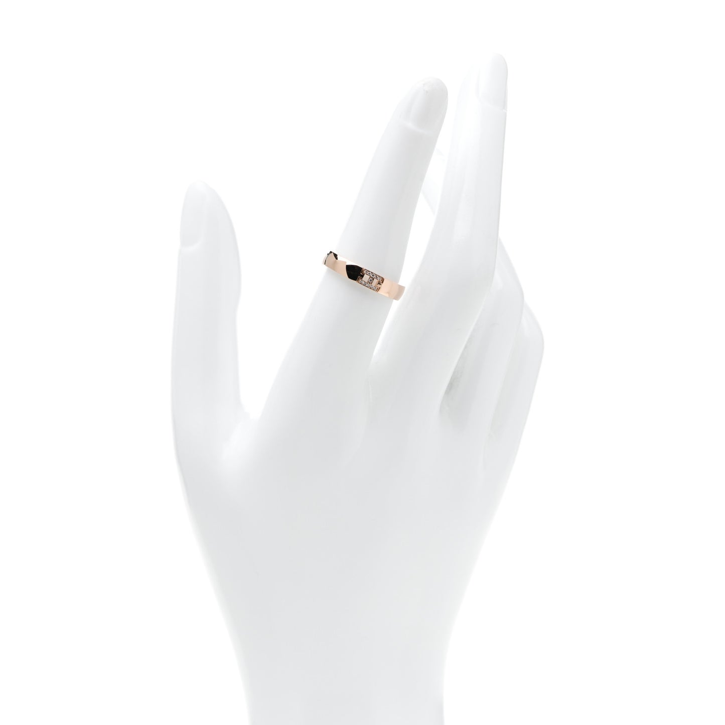 18K Rose Gold Diamond Ever Herakles Wedding Band Ring 54 7
