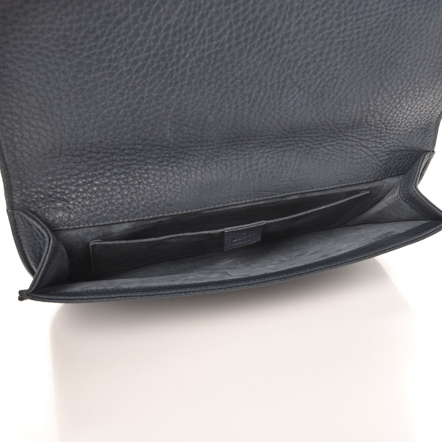 Pebbled Calfskin 1973 Continental Clutch Blue