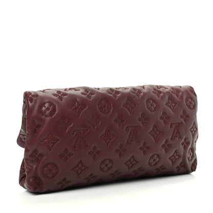 Louis Vuitton Calfskin Monogram Altair Clutch Bordeaux 2 of 8