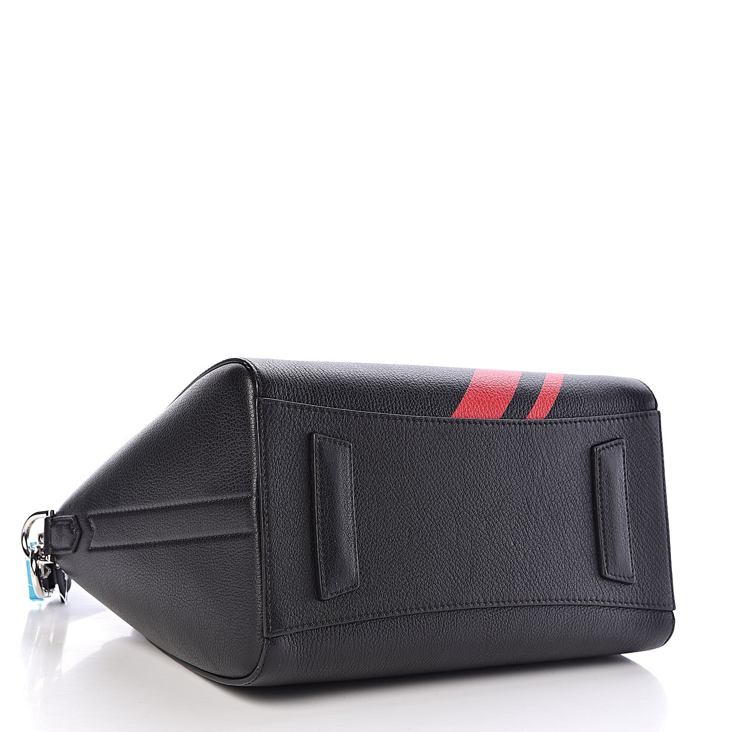 Givenchy Sugar Goatskin Striped Small Antigona Black Red 4 of 10