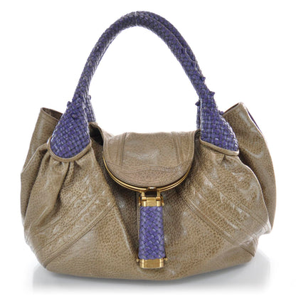 Fendi Vitello Bugatti Spy Acacia Blue 1 of 8