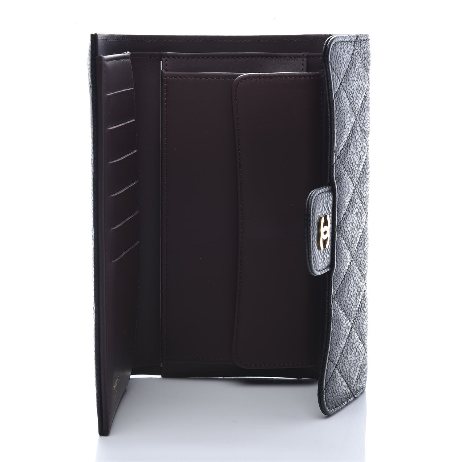 Chanel Caviar Quilted Large Flap Wallet Black 9 of 11