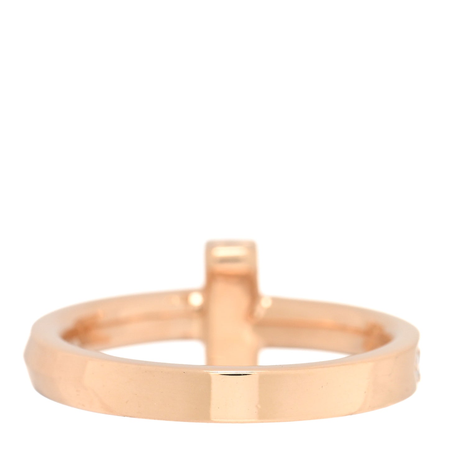 18K Rose Gold Diamond 2.5mm T T1 Ring 47 4