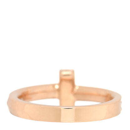 Tiffany 18K Rose Gold Diamond 2.5mm T T1 Ring 47 4 4 of 5
