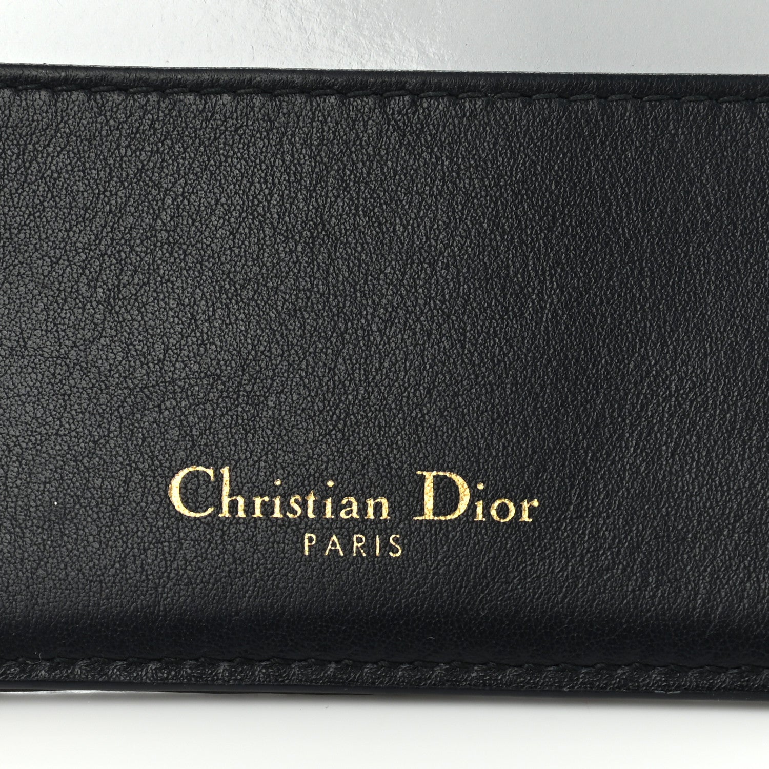Christian Dior Oblique Calfskin Card Holder Blue 7 of 8