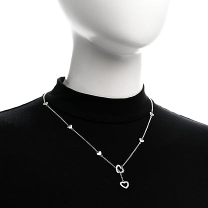 Tiffany Sterling Silver Heart Lariat Necklace 2 of 4