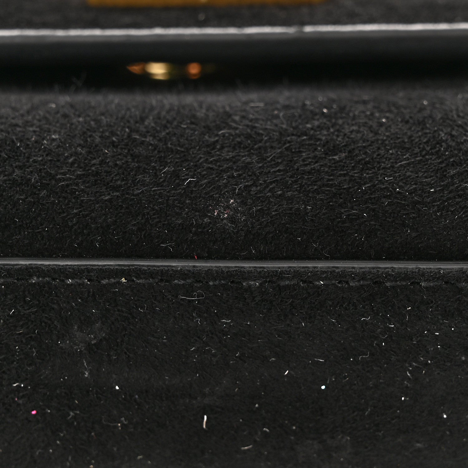 Saint Laurent Suede Embroidered Small Monogram Kate Satchel Black 11 of 13