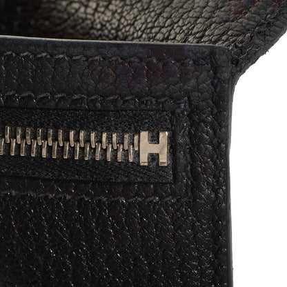 Hermes Chevre Mysore Bearn Gusset Wallet Black 11 of 13