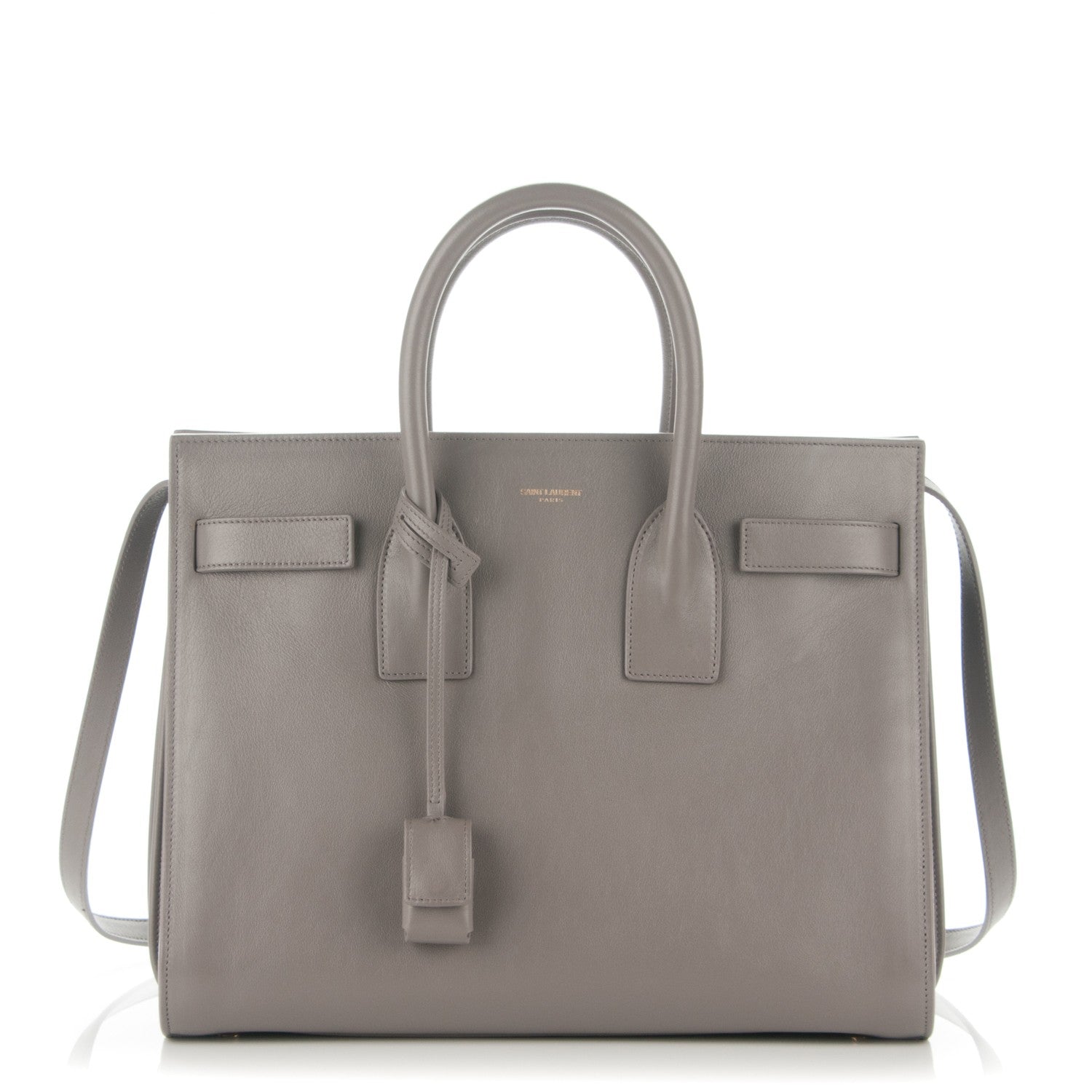Saint Laurent Calfskin Small Sac De Jour Fog 1 of 8