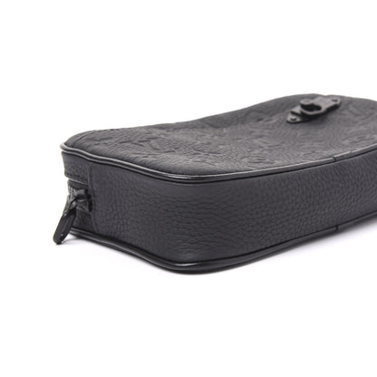 Louis Vuitton Taurillon Monogram Uniformes Solar Ray Soft Pochette Volga Belt Bag Black 5 of 8