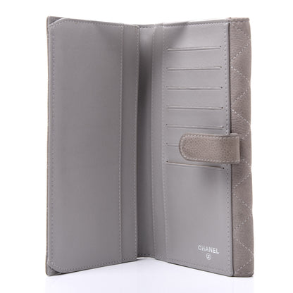 Chanel Iridescent Caviar Quilted Large Flap Wallet Grey 4 of 10