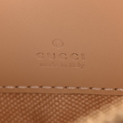 Gucci Calfskin GG Super Mini Debossed Chain Wallet Light Beige 6 of 10