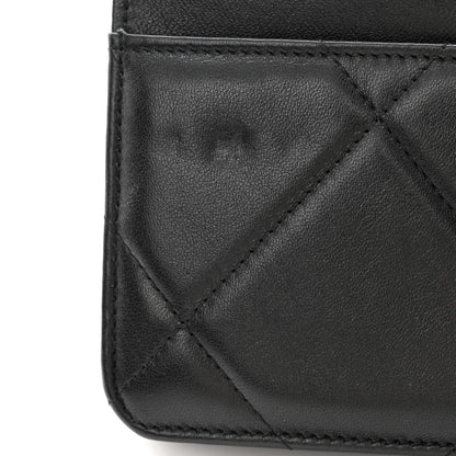 Chanel Lambskin Quilted Chanel 19 Wallet On Chain WOC Black 12 of 13