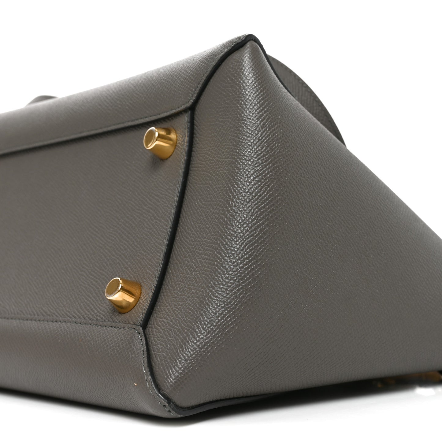 Grained Calfskin Mini Belt Bag Grey