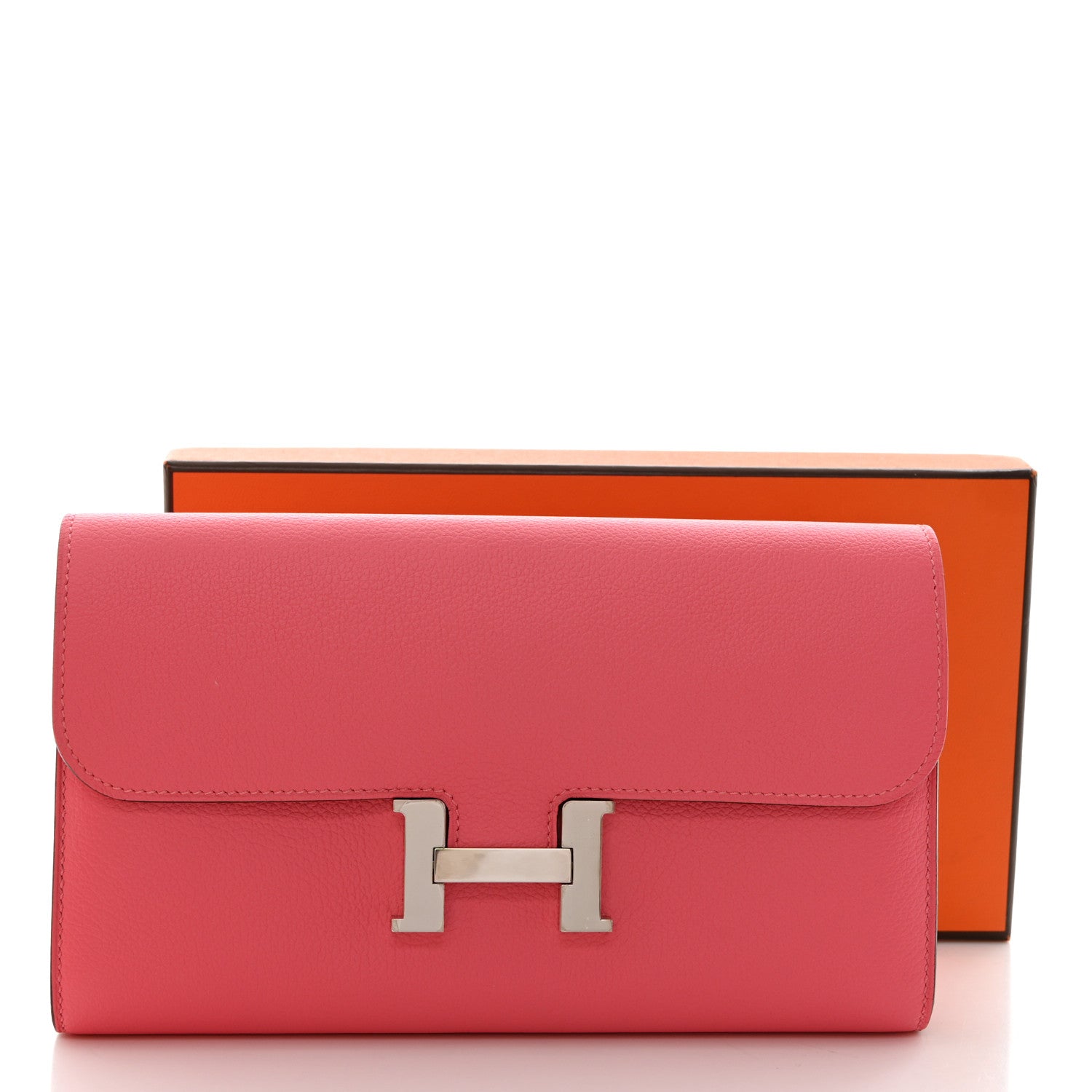 Hermes Evercolor Constance Long Wallet Rose Azalee 8 of 8