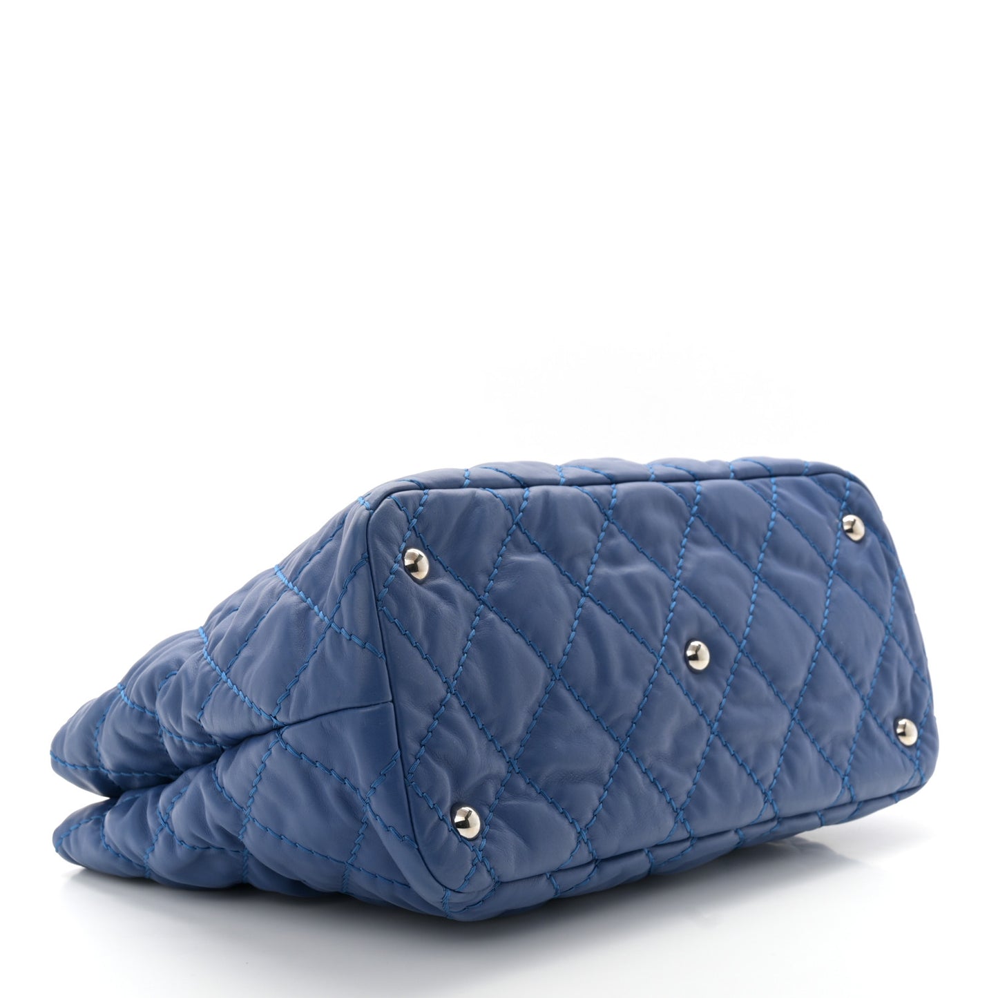 Calfskin Love Me Tender Large Tote Blue