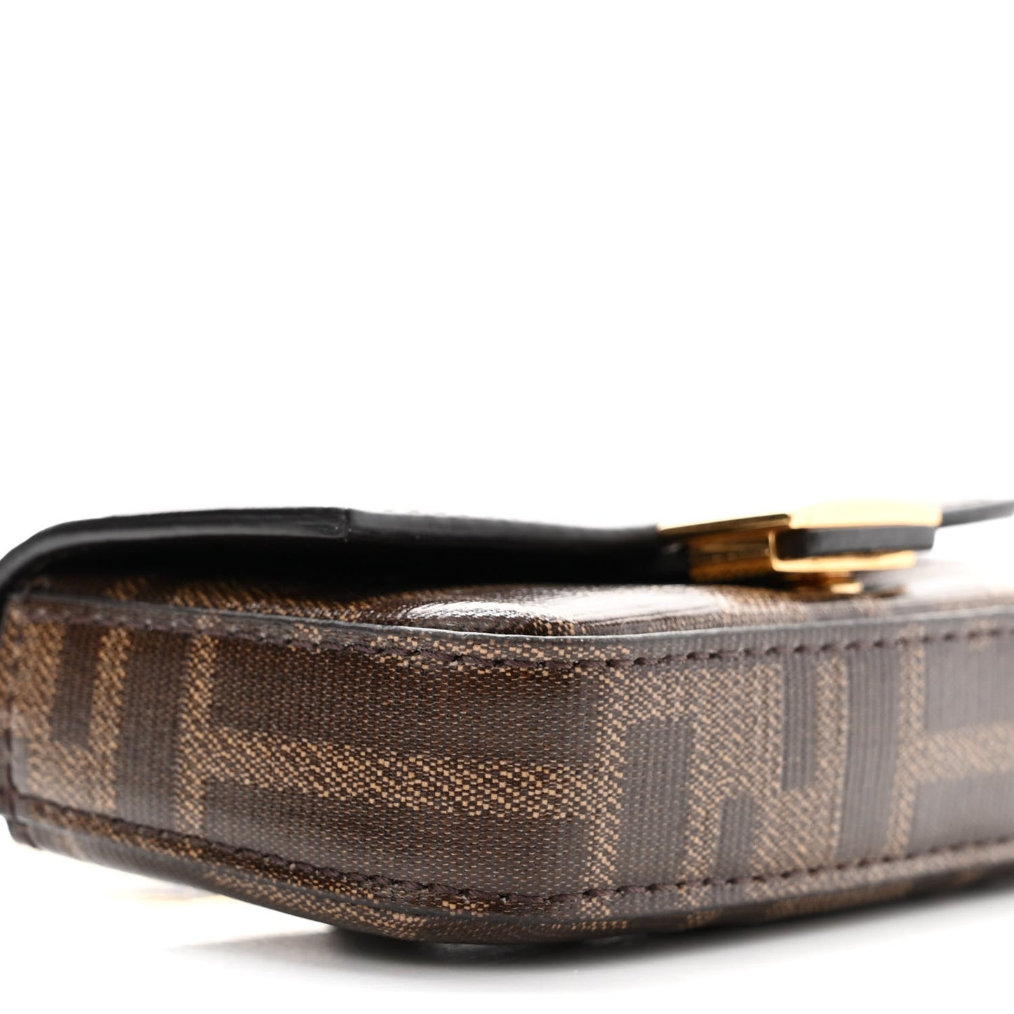 Glazed Fabric FF 1974 Nano Baguette Charm Mogano Panna