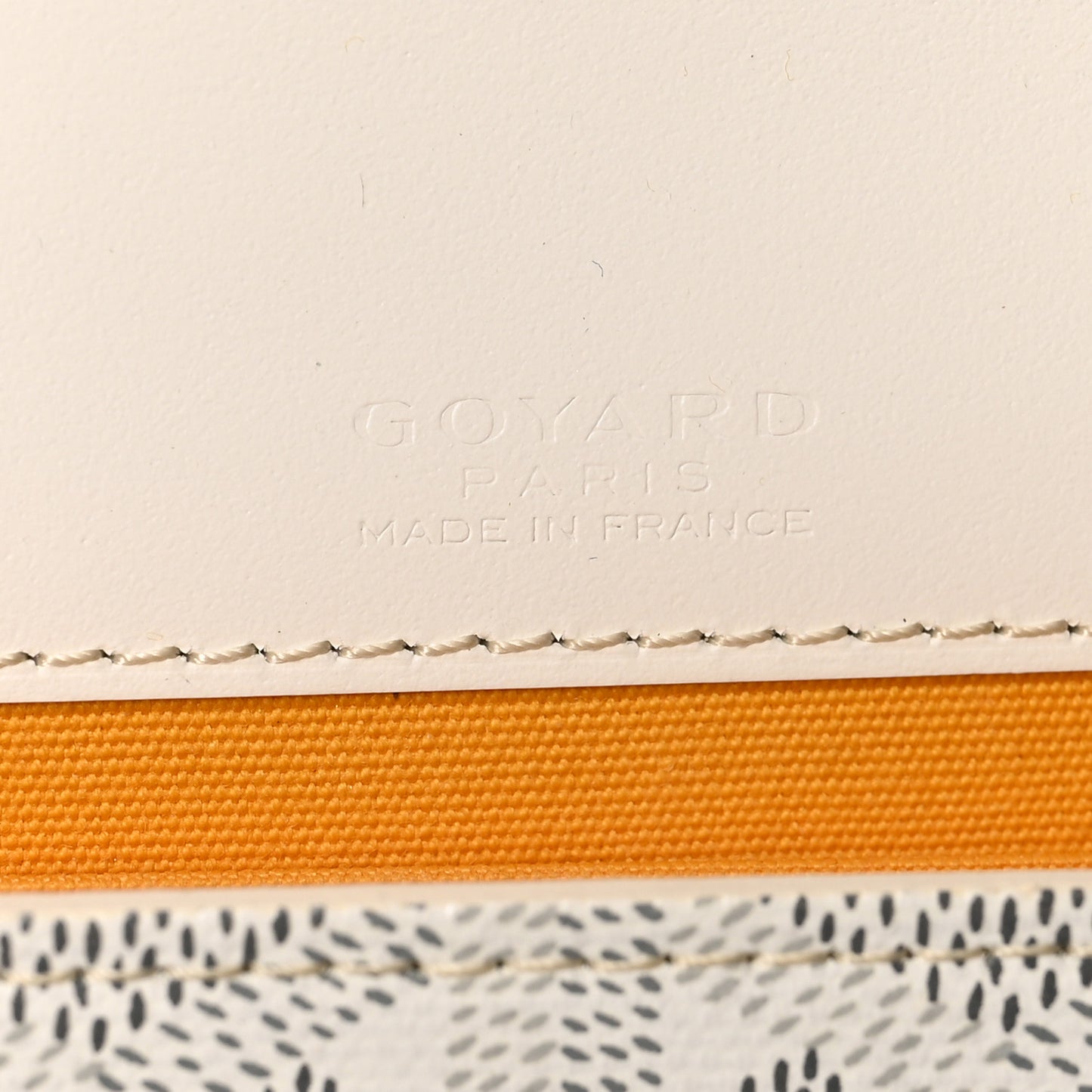 Goyardine Monte Carlo Mini Phone Case White