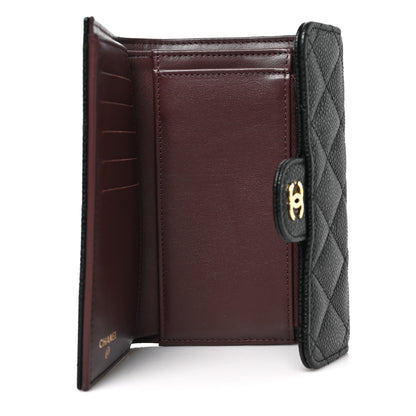 Chanel Caviar Quilted Medium Flap Wallet Black 5 of 7