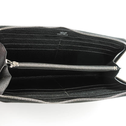 Hermes Chèvre Mysore Azap Wallet Black 7 of 9