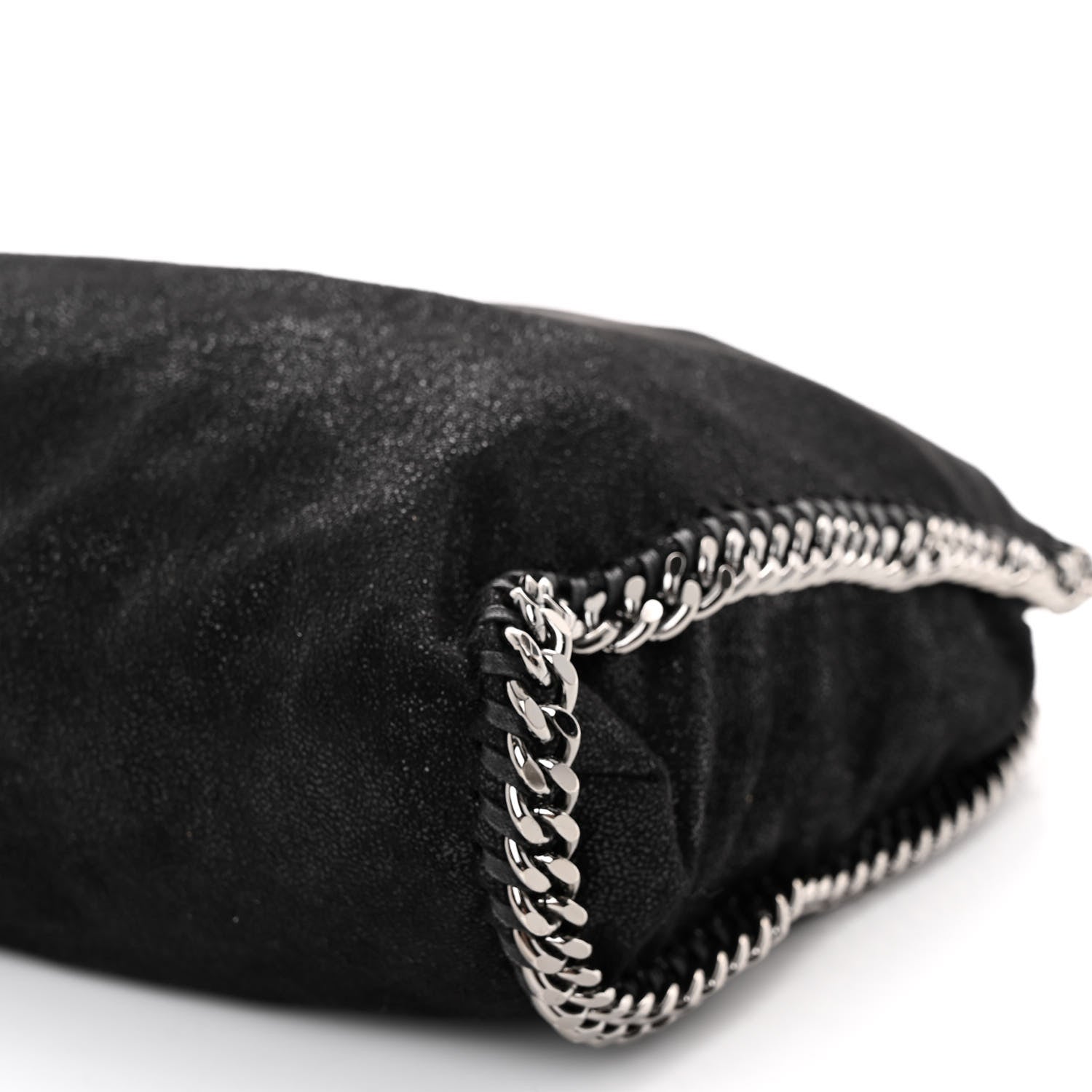 Stella McCartney Shaggy Deer Falabella Fold Over Tote Black 9 of 9