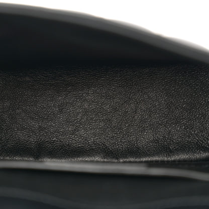 Saint Laurent Patent Calfskin Matelasse Monogram Small Vicky Chain Bag Black 5 of 11
